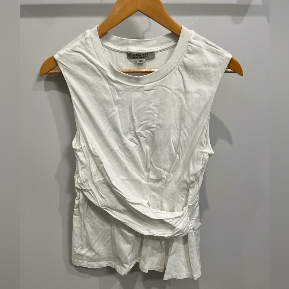 All Saints faux wrap tee